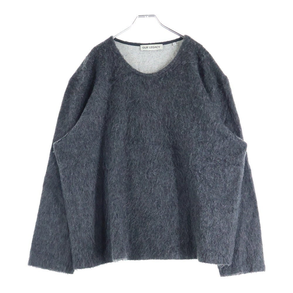 OUR LEGACY(アワーレガシー) DOUBLE LOCK U NECK クルーネック ウールニットセーター グレー M4226DDG