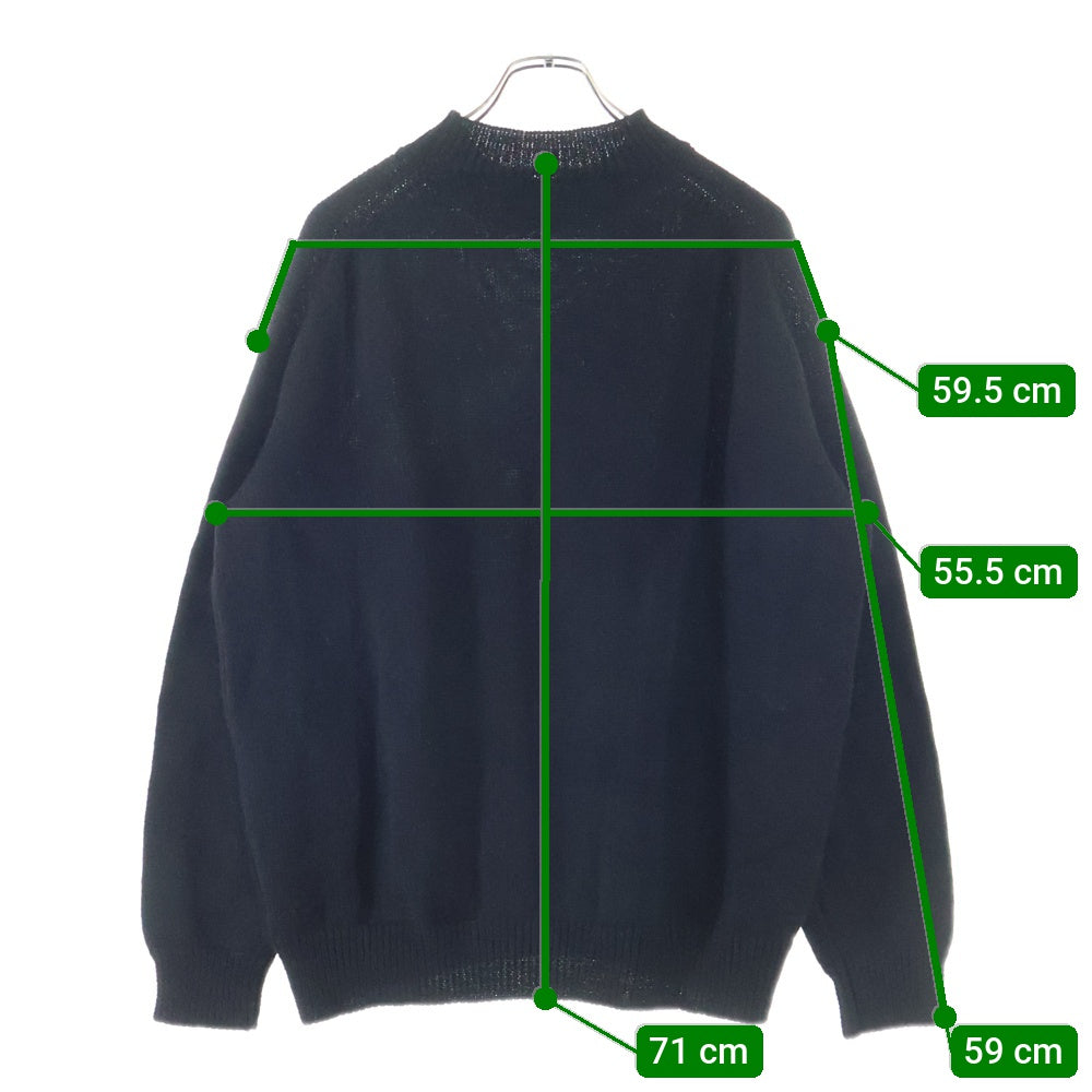 OUR LEGACY(アワーレガシー) WORK SHOP ROUNDNECK ハイネックニットセーター ブラック