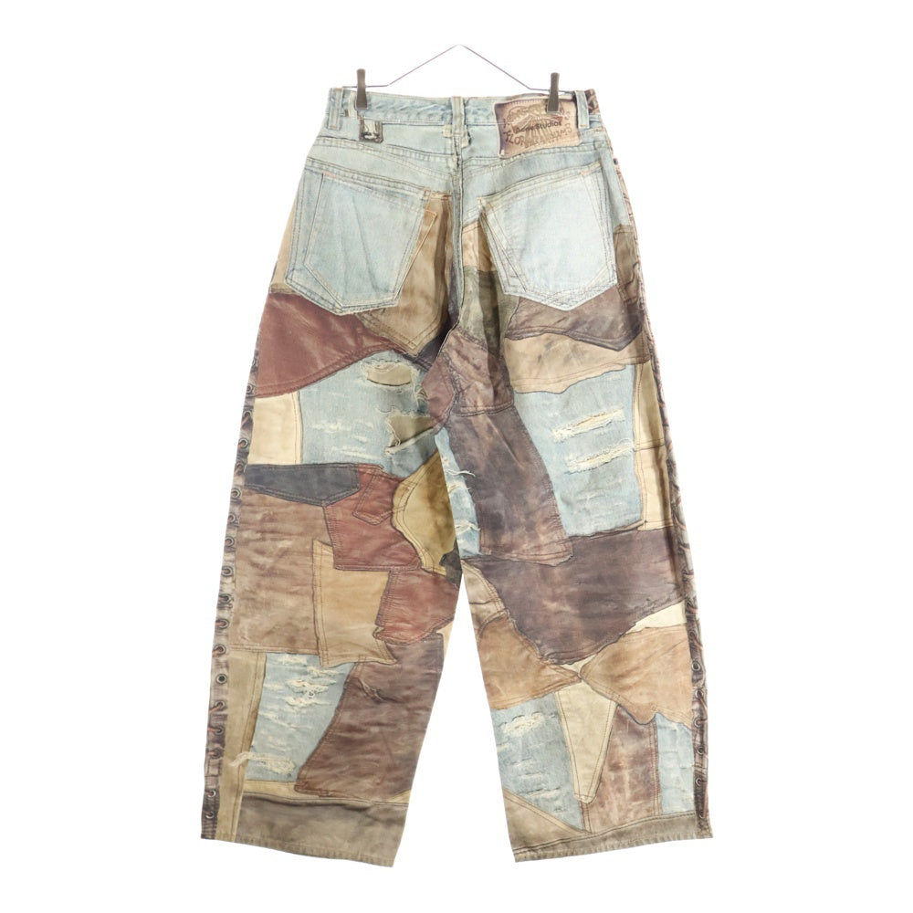 Acne Studios(アクネ ストゥディオズ) Super Baggy Fit Transfer Print Jeans 転写プリント トロンプルイユ スーパーバギーパンツ インディゴ FN-MN-TROU000960 B00344-