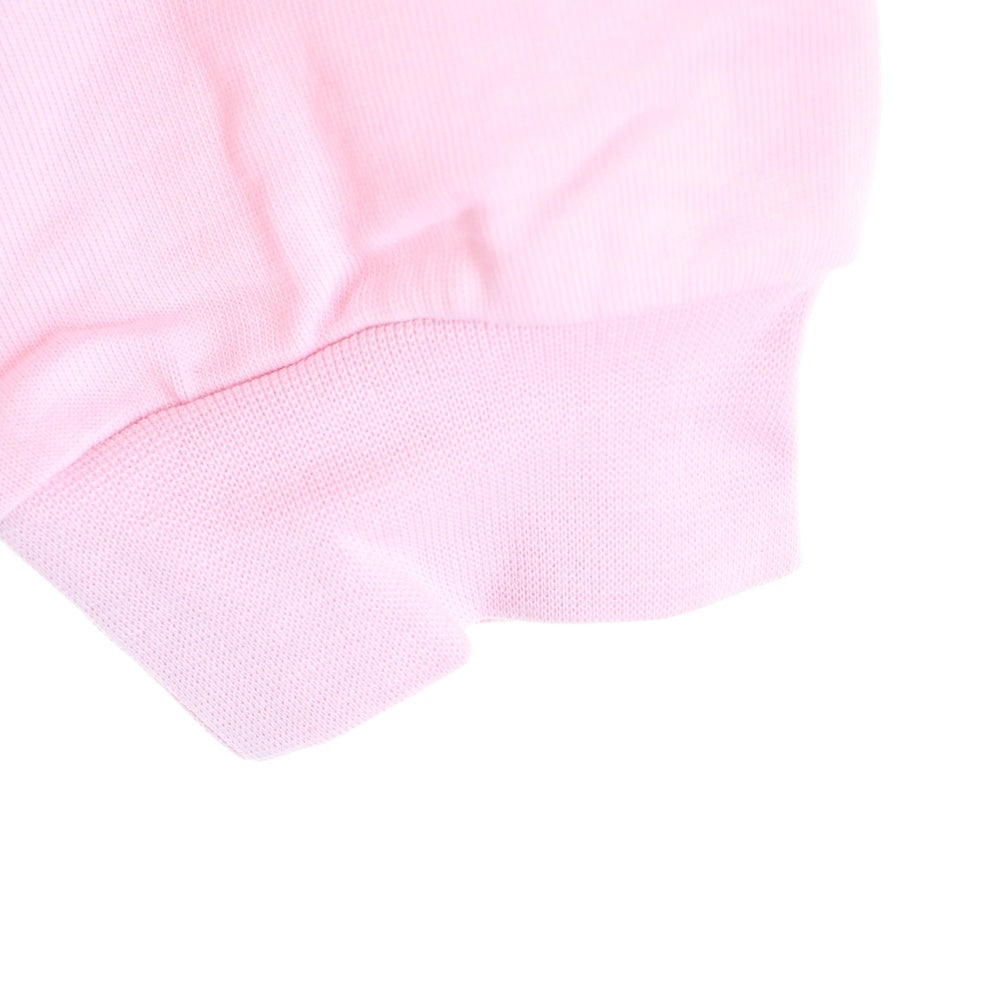 Palace Skateboards(パレススケートボーズ) Paly Rugby ロゴ刺繍 ラガーシャツ 長袖ポロシャツ ピンク P28ES029