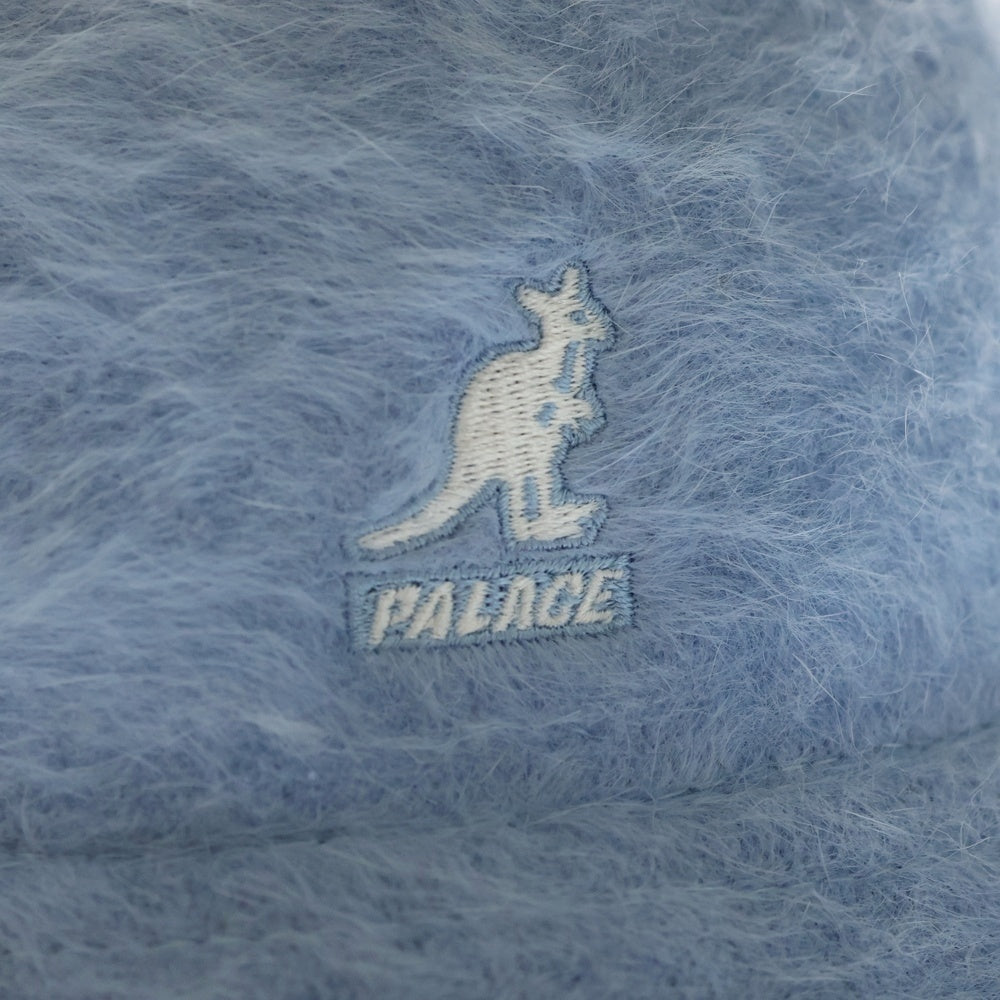 Palace Skateboards(パレススケートボーズ) 24AW ×KANGOL Furgora カンゴール ロゴ刺繍 バケットハット 帽子 ブルー