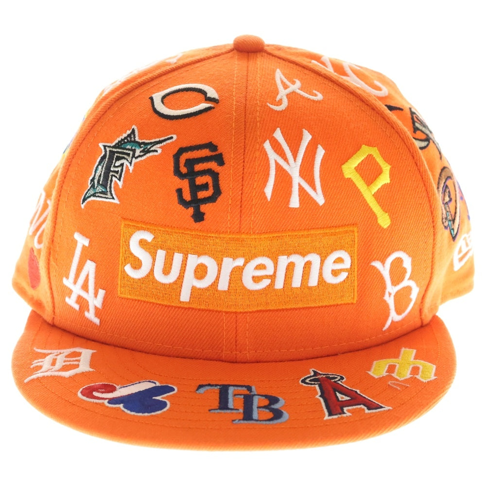 SUPREME(シュプリーム) 20SS MLB New Era ボックスロゴ ニューエラ ベースボールキャップ 帽子 オレンジ