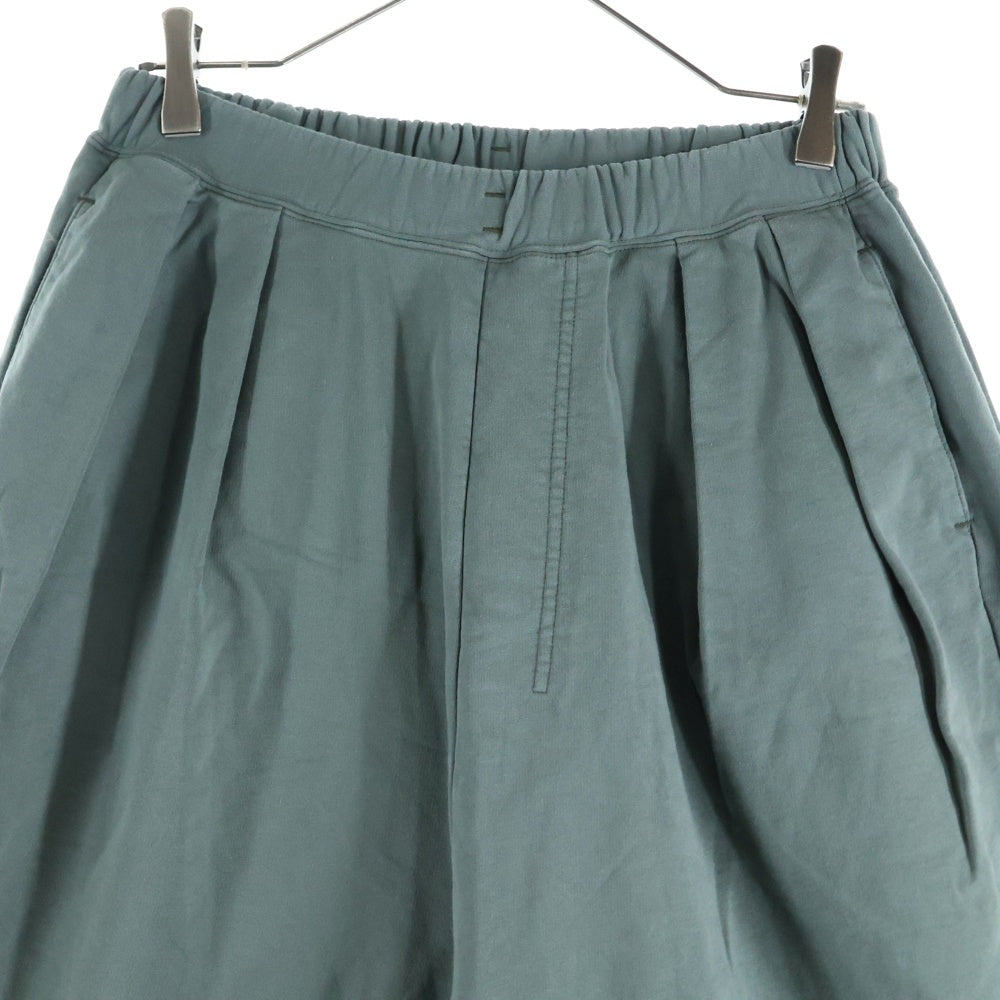 ANCELLM(アンセルム) 24SS WISM別注 TUCK SWEAT PANTS ウィズム ダメージ加工 タックスウェットパンツ グリーン ANC-PT43-EX