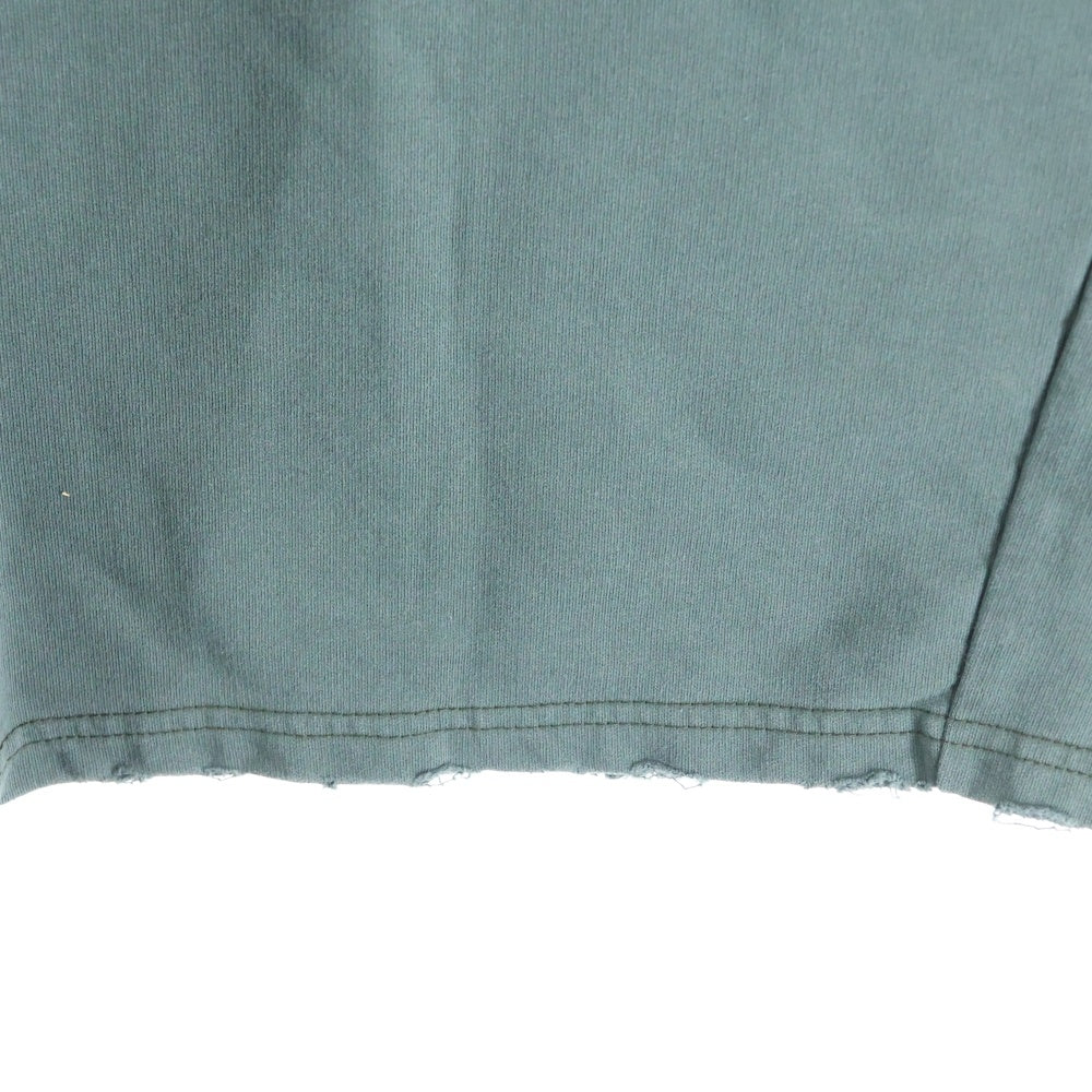 ANCELLM(アンセルム) 24SS WISM別注 TUCK SWEAT PANTS ウィズム ダメージ加工 タックスウェットパンツ グリーン ANC-PT43-EX