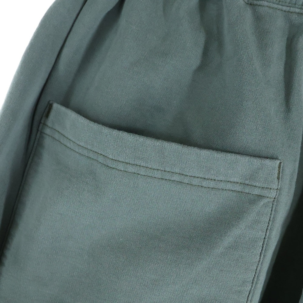 ANCELLM(アンセルム) 24SS WISM別注 TUCK SWEAT PANTS ウィズム ダメージ加工 タックスウェットパンツ グリーン ANC-PT43-EX