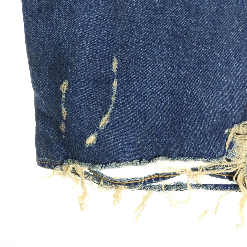 BEAMS(ビームス) FUTURE ARCHIVE / BAGGY FIT DENIM ダメージ加工 バギーフィットデニムパンツ インディゴ 11-21-1423-791