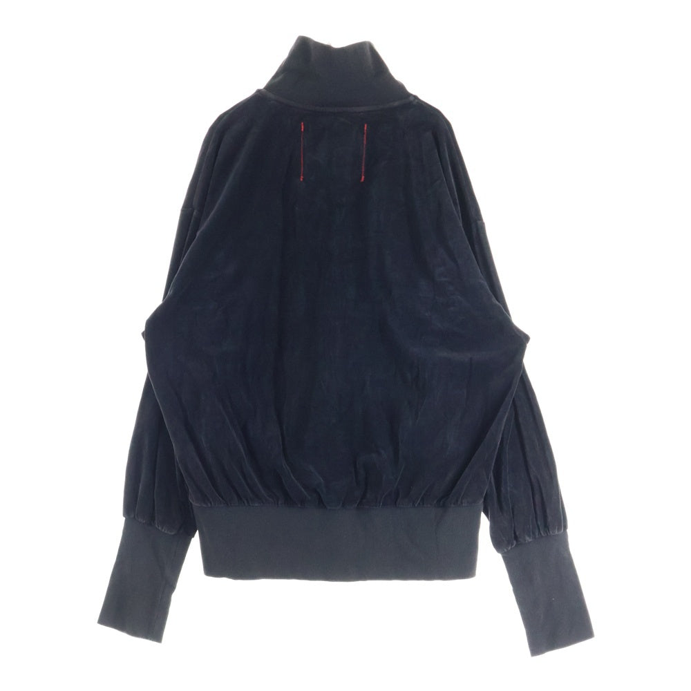 ANCELLM(アンセルム) ×barbell object ab suit Steel バーベルオブジェクト ベロアトラックジャケット トラックパンツ セットアップジャージ ブラック bo-24a-anc01