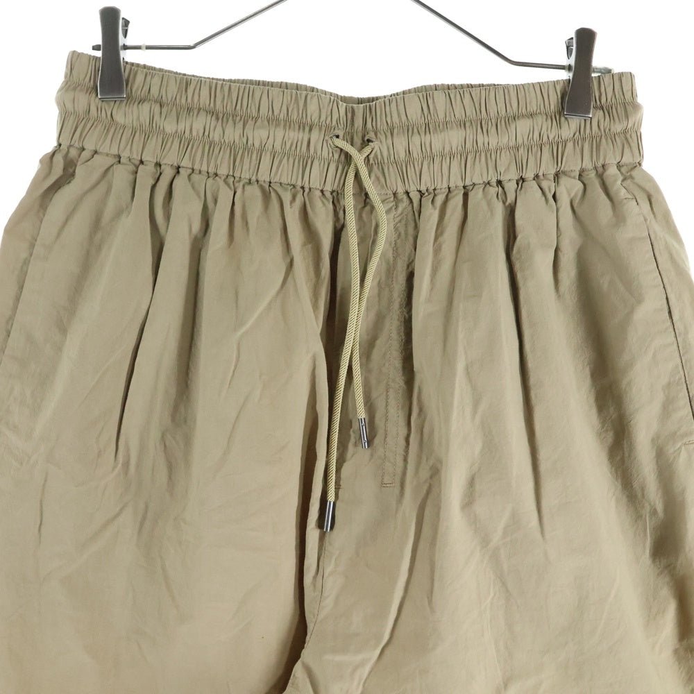 ANCELLM(アンセルム) DYED EASY SLACKS イージースラックス ワイドパンツ ベージュ ANC-PT23