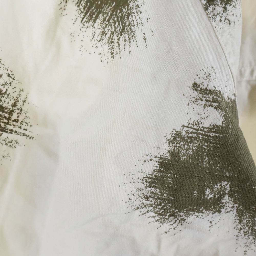 ANCELLM(アンセルム) 24SS CAMO HOODIE JACKET 総柄 カモフーディージャケット ホワイト ANC-SH34