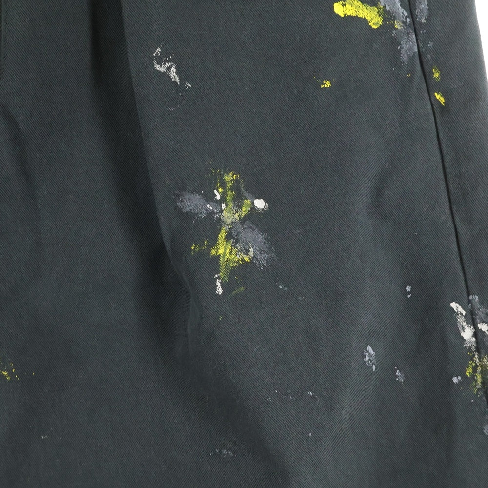ANCELLM(アンセルム) PAINT CHINO TROUSERS ペイント チノパンツ ブラック ANC-PT29-B