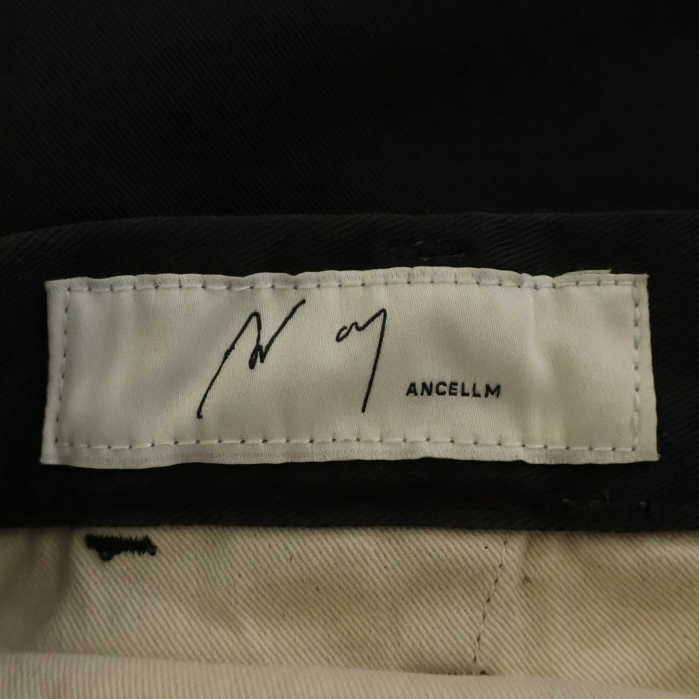 ANCELLM(アンセルム) PAINT CHINO TROUSERS ペイント チノパンツ ブラック ANC-PT29-B