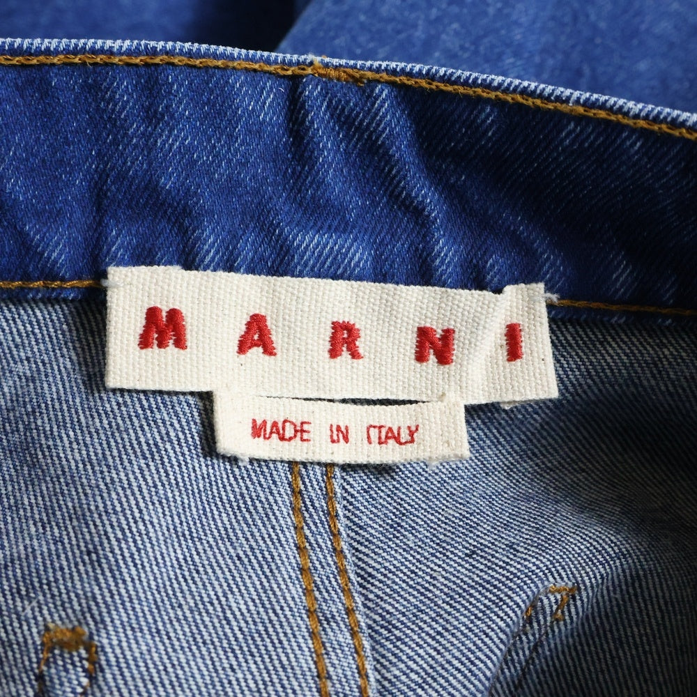 MARNI(マルニ) 25AW オーガニックコットン ワイドデニムパンツ インディゴ PAJD0514XO USCU83