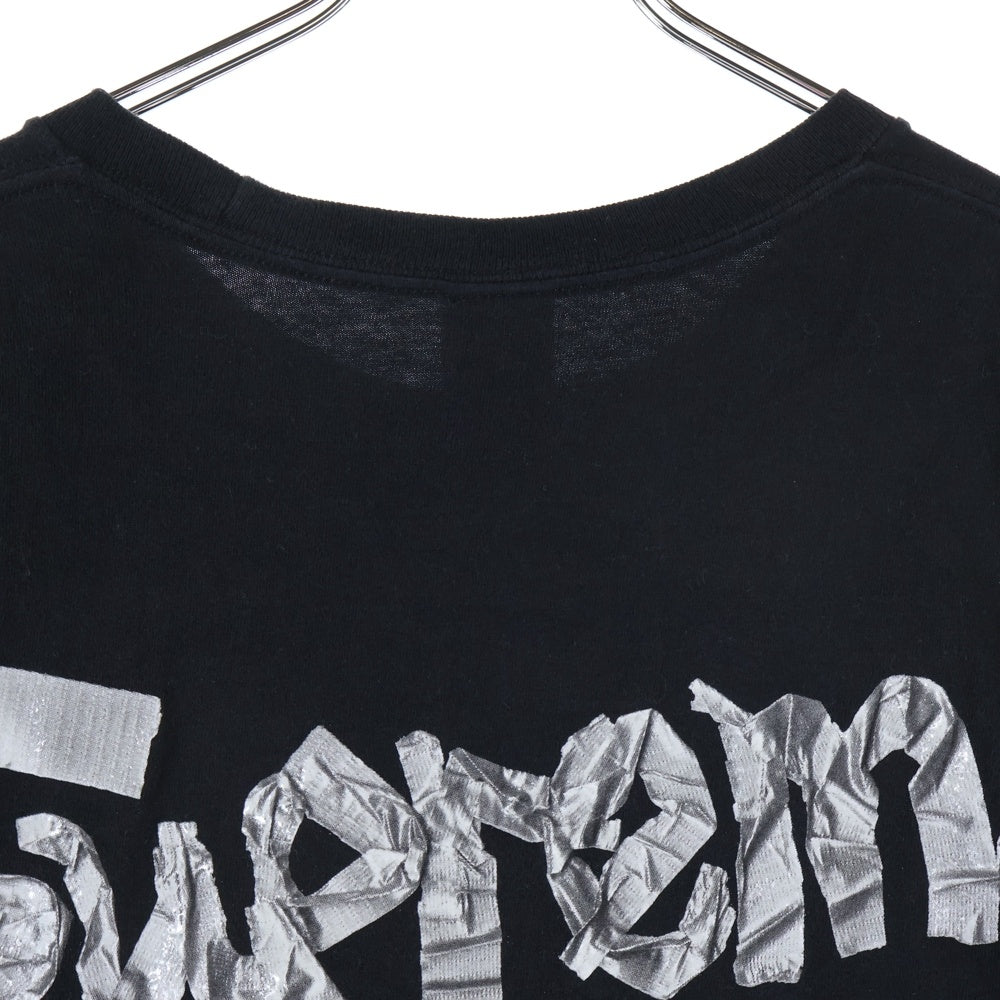 SUPREME(シュプリーム) 25SS Tape Tee バックロゴ半袖Tシャツ ブラック