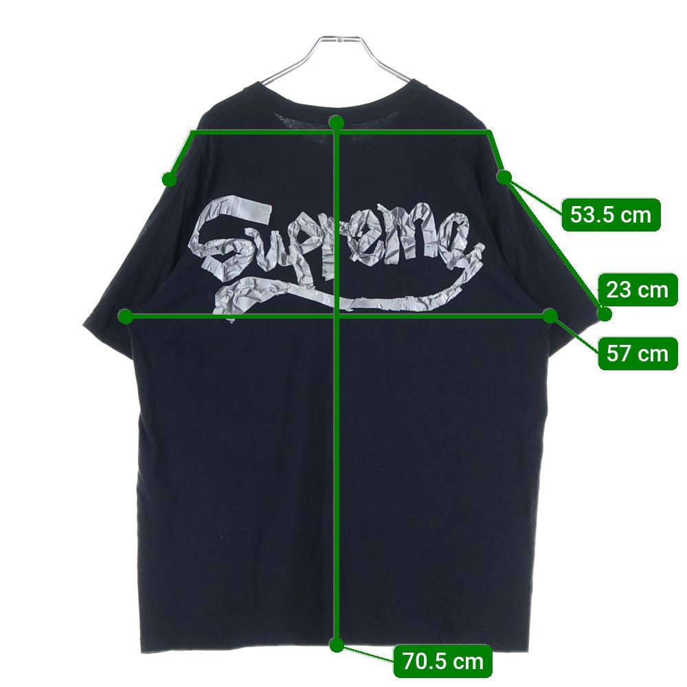 SUPREME(シュプリーム) 25SS Tape Tee バックロゴ半袖Tシャツ ブラック