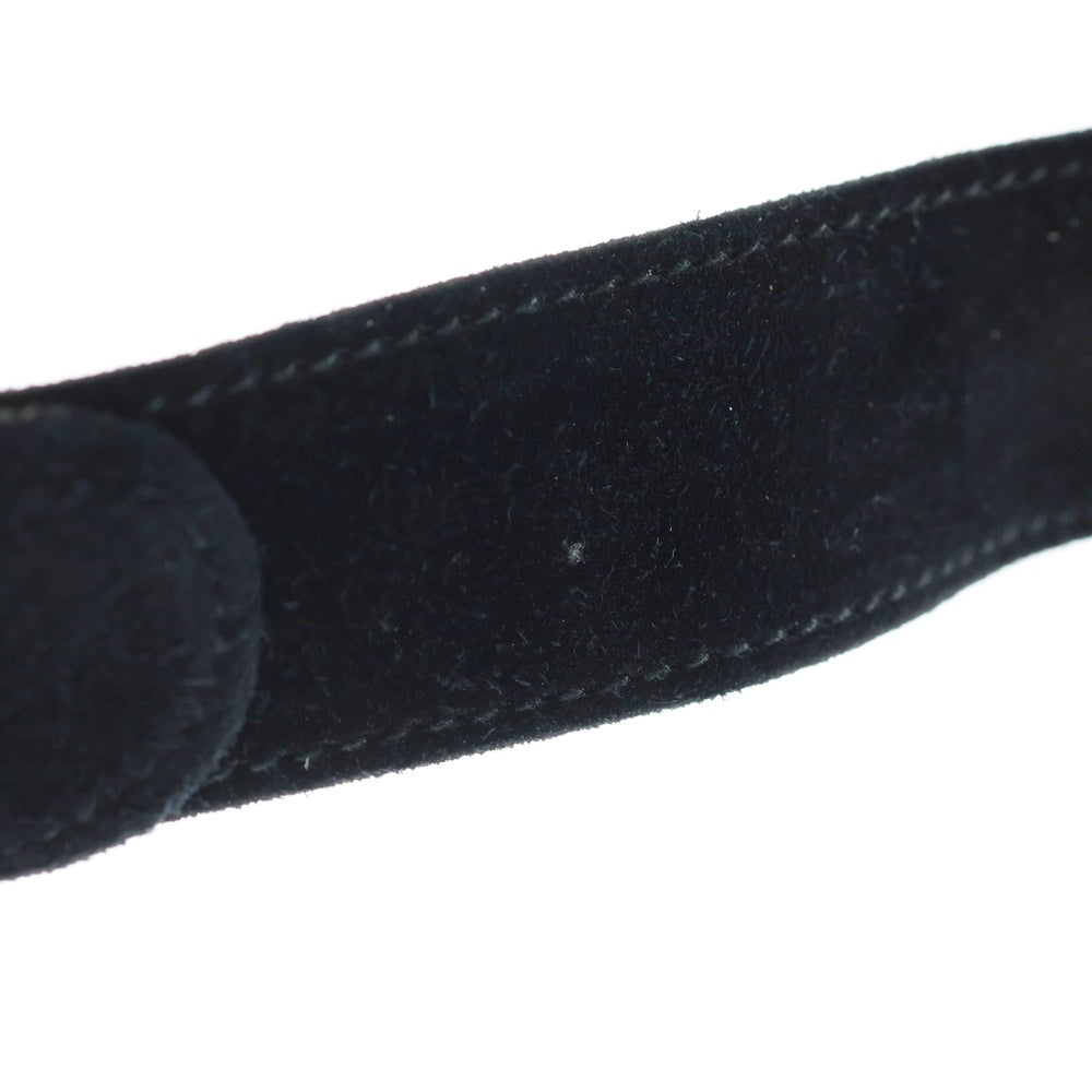 GUCCI(グッチ) GGロゴ スエード ベルト ブラック レディース