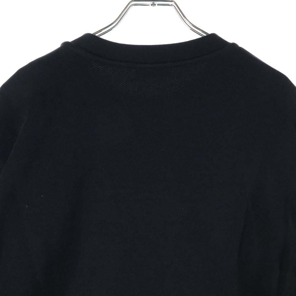 MONCLER(モンクレール) 23AW FELPA GIROCOLLO NORTH POLE SWEATSHIRT ノースポールフロントラバーデザインスウェットトレーナー I20918G00028