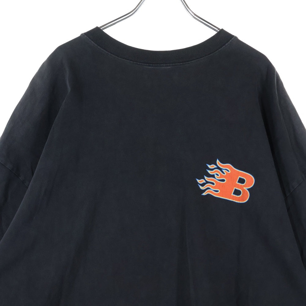 バレンシアガ ロゴプリント 総柄 ワンピース 半袖 Tシャツ生地 バレンシアガ ロゴプリント 総柄 ワンピース 半袖 Tシャツ生地