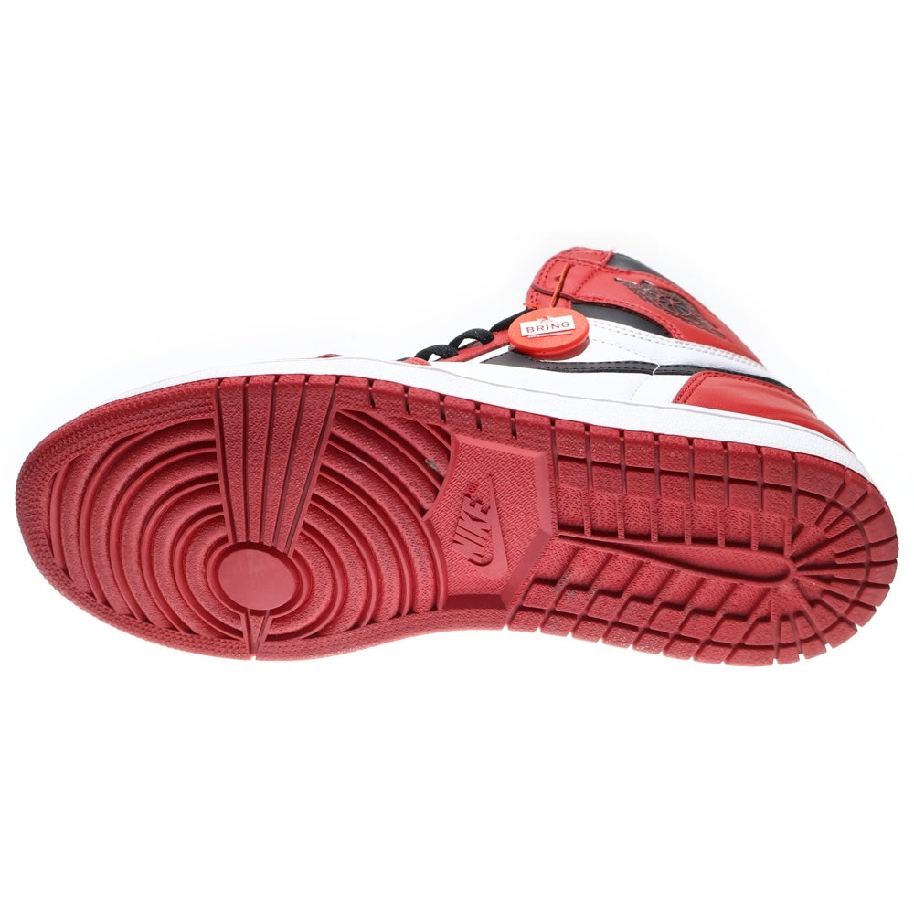 NIKE(ナイキ) 【観賞用 2015年製】 AIR JORDAN1 RETRO HIGH エアジョーダン1 シカゴ ハイカットスニーカー レッド US10/28cm 555088-101