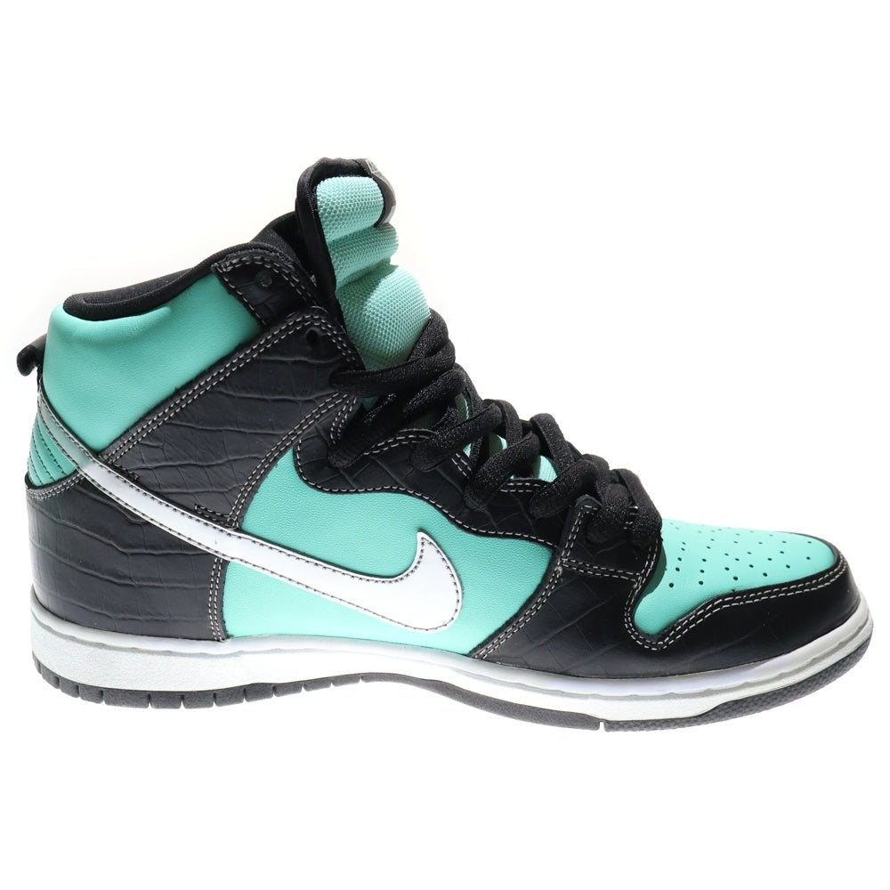 NIKE SB(ナイキエスビー) 【観賞用 2013年製】 ×Diamond Supply DUNK HIGH PRM SB ダイヤモンド サプライ ダンク ティファニー ハイカットスニーカー ブルー US10/28cm 653599-400
