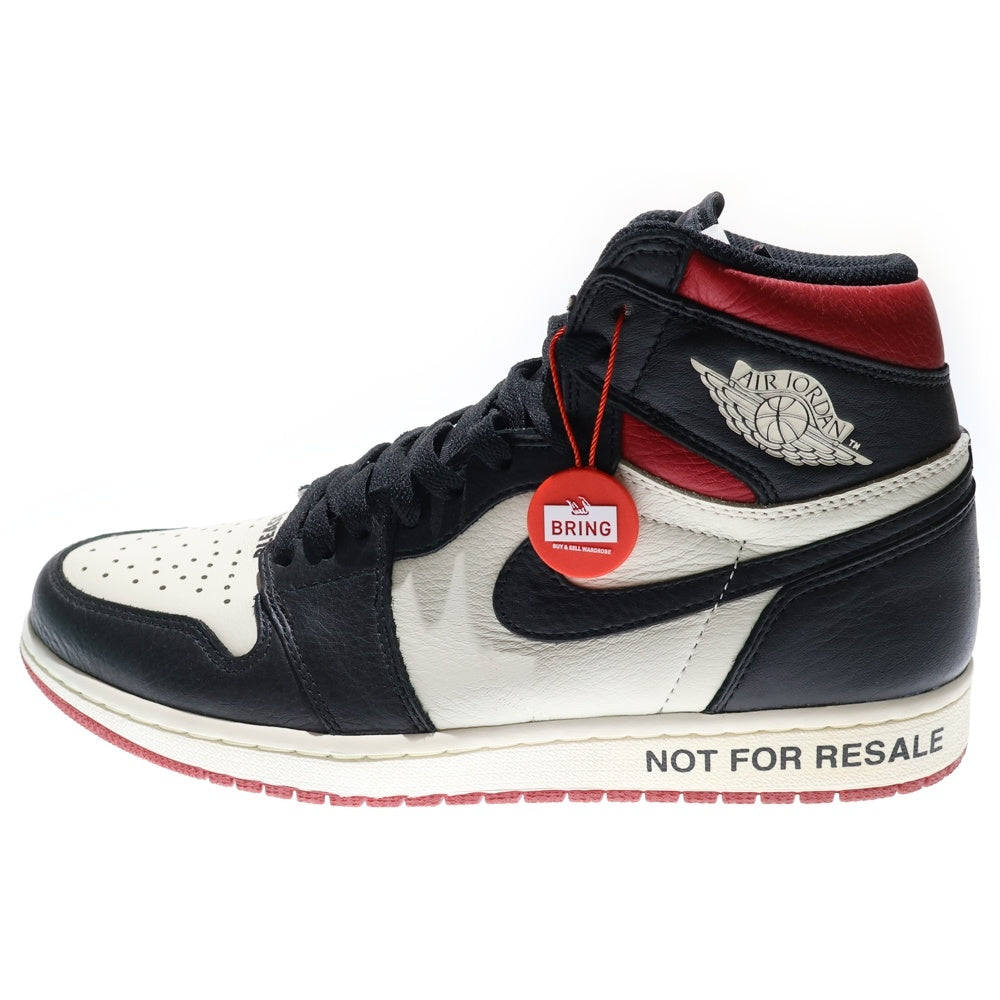 NIKE(ナイキ) AIR JORDAN1 RETRO HIGH OG Not For Resale エアジョーダン1 ノットフォーリセール ハイカットスニーカー ホワイト/ブラック US10/28cm 861428-106