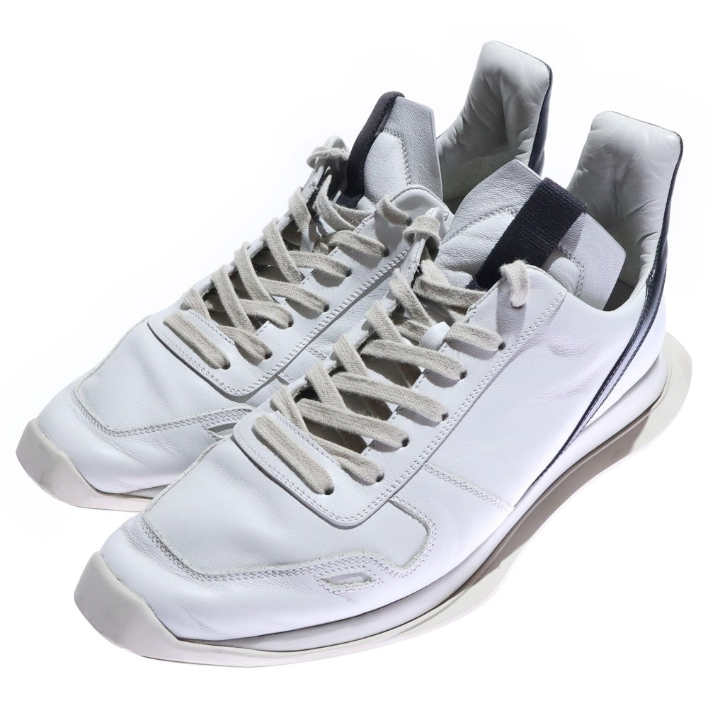 Rick Owens(リックオウエンス) Runner ランナー レザーローカットスニーカー ホワイト