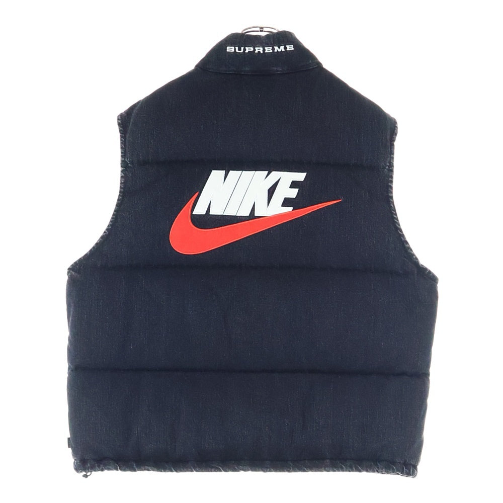 SUPREME(シュプリーム) 24SS ×NIKE Denim Puffer Vest ナイキ デニムパッファーベスト グレー FQ0344-010