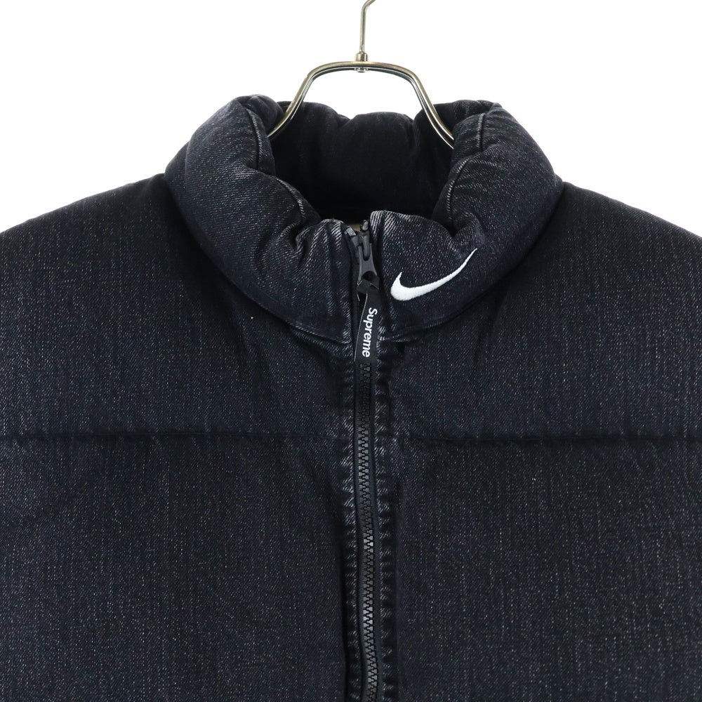 SUPREME(シュプリーム) 24SS ×NIKE Denim Puffer Vest ナイキ デニムパッファーベスト グレー FQ0344-010