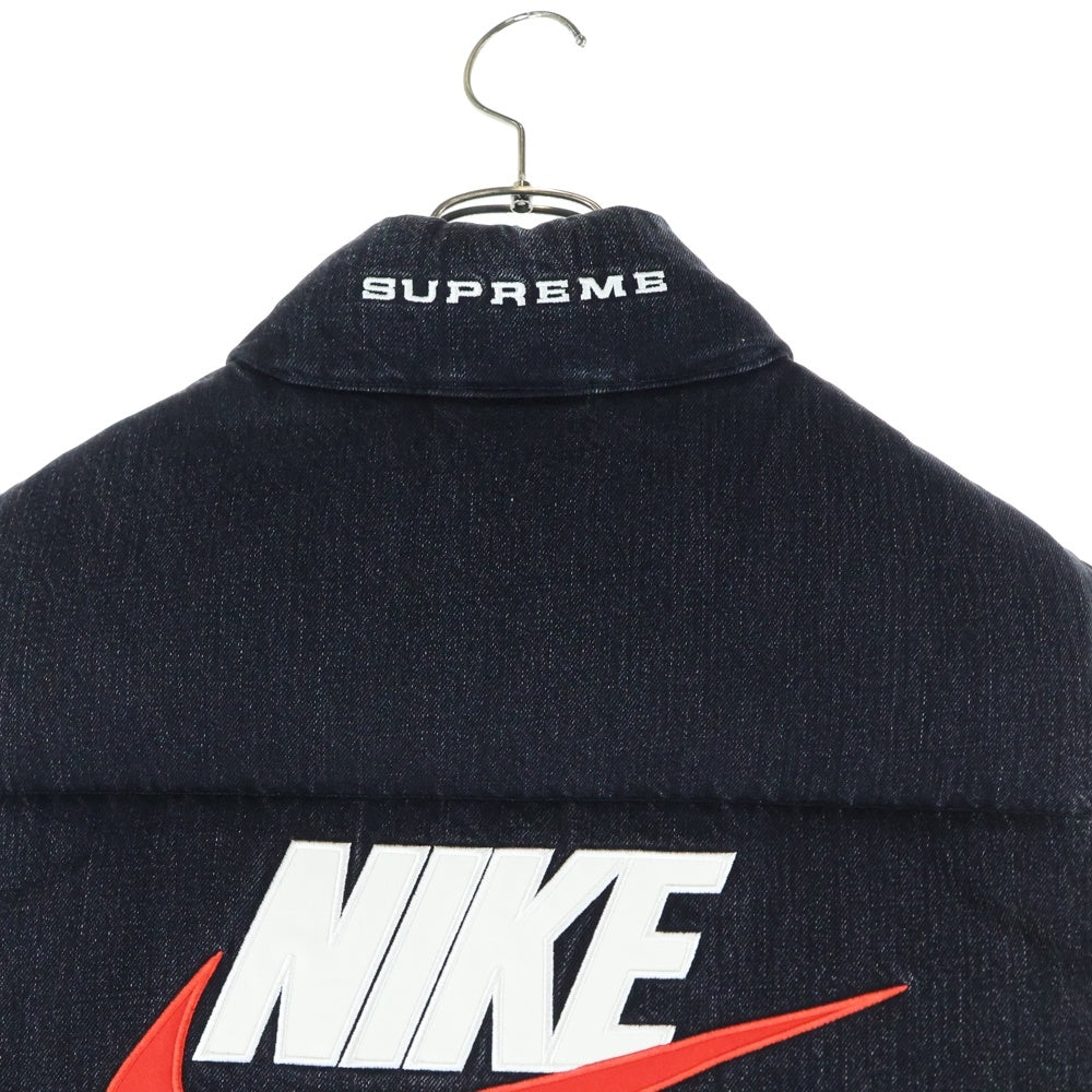 SUPREME(シュプリーム) 24SS ×NIKE Denim Puffer Vest ナイキ デニムパッファーベスト グレー FQ0344-010