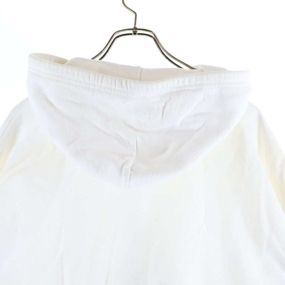 CHROME HEARTS(クロムハーツ) SWTSHRT HD ZIP アームロゴプリント ダガージップアップスウェットパーカー フーディー ホワイト