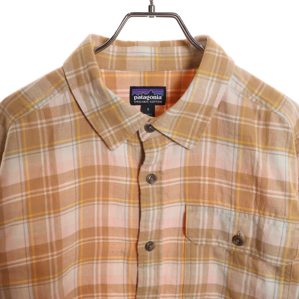PATAGONIA(パタゴニア) 22SS 長袖チェックシャツ ネルシャツ オレンジ 42410SP22