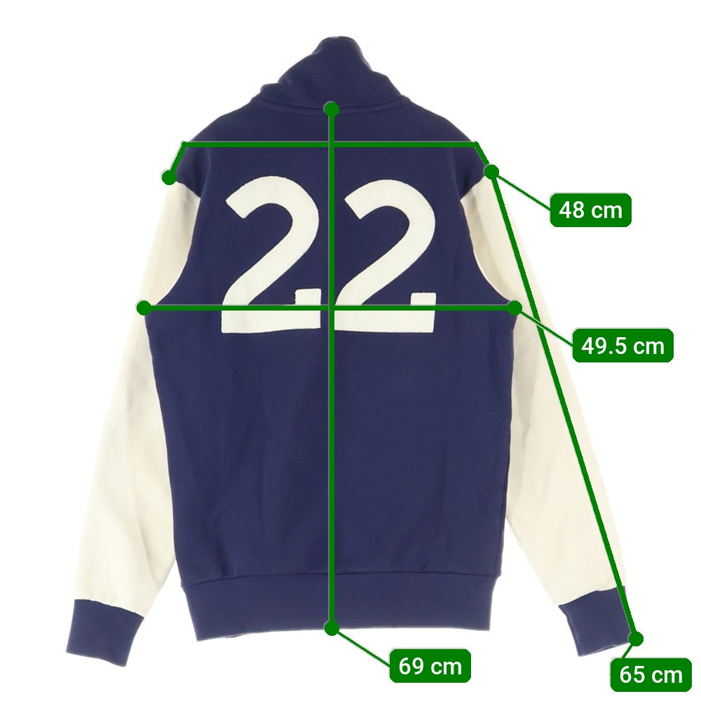 DEUS EX MACHINA(デウスエクスマキナ) Marston Zip Sweater ハーフジップ ハイネックスウェットトレーナー ネイビー DMF98910