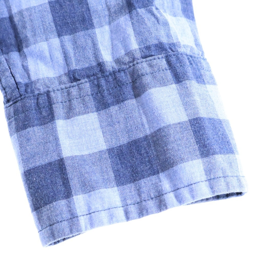 J.CREW(ジェイクルー) SLIM コットン長袖チェックシャツ ブルー G0631