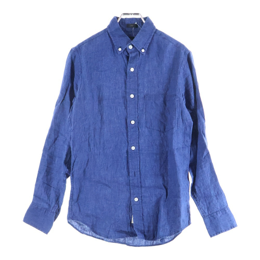 J.CREW(ジェイクルー) SLIM リネン長袖シャツ ブルー G0773