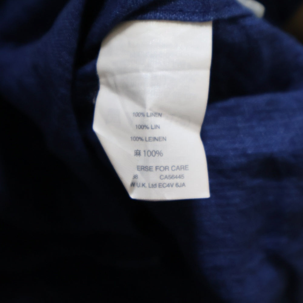 J.CREW(ジェイクルー) SLIM リネン長袖シャツ ブルー G0773