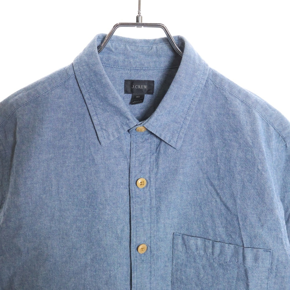 J.CREW(ジェイクルー) SLIM 長袖シャンブレーシャツ ブルー E6692