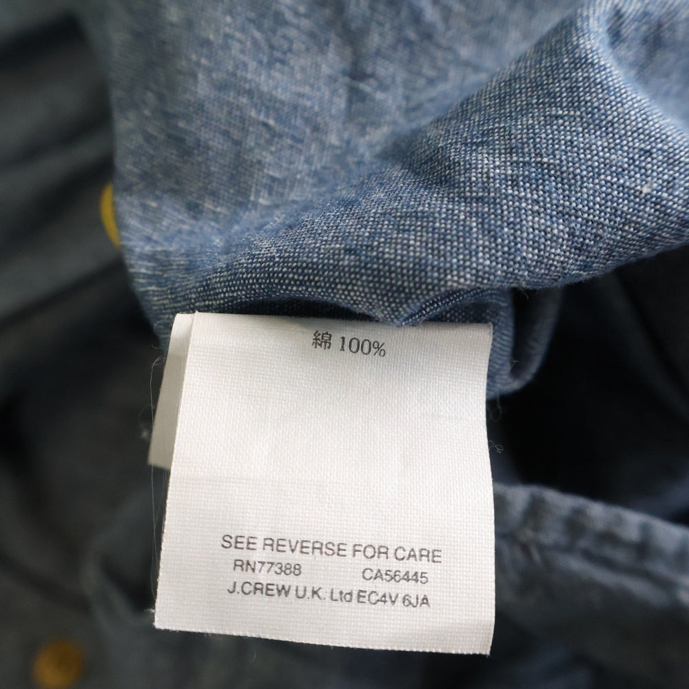 J.CREW(ジェイクルー) SLIM 長袖シャンブレーシャツ ブルー E6692
