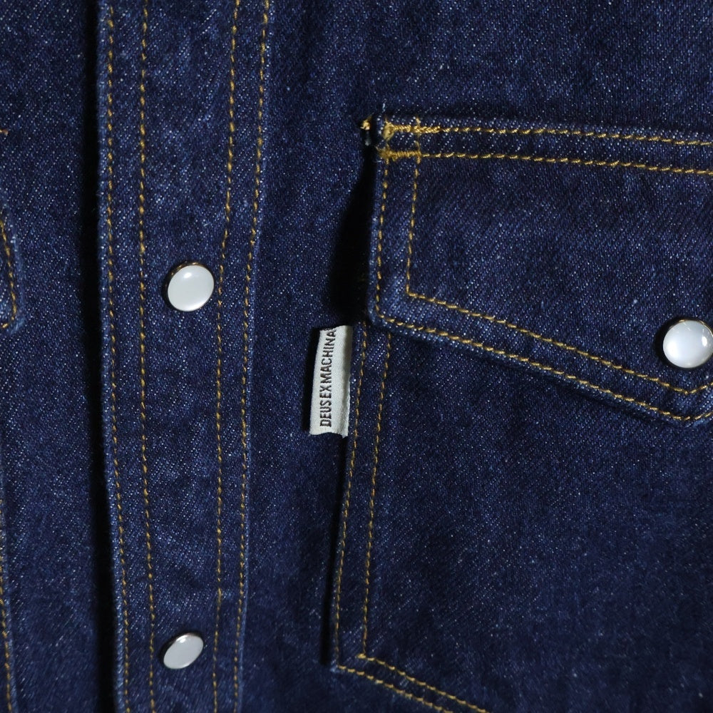 DEUS EX MACHINA(デウスエクスマキナ) WESTERN DENIM SHIRT ウエスタンデニムジャケット Gジャン インディゴ DMW225616