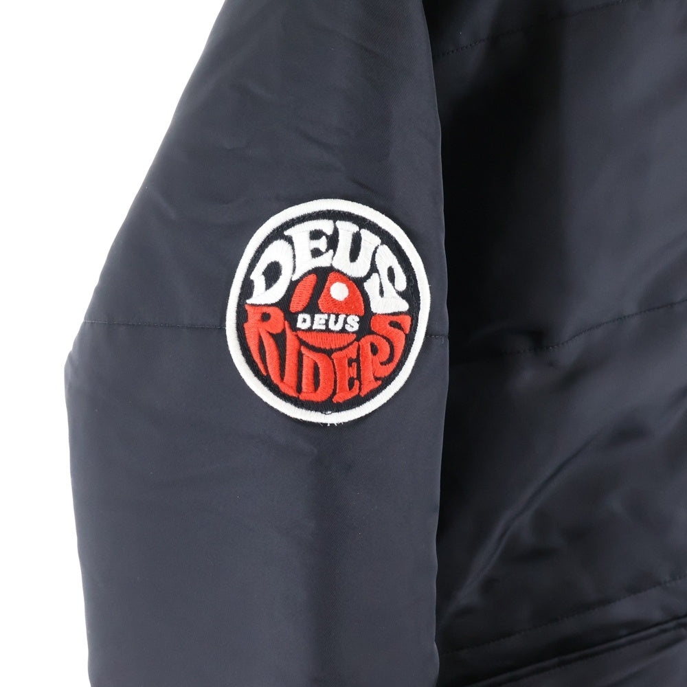 DEUS EX MACHINA(デウスエクスマキナ) BUZZ RACING JACKET 3M ナイロンレーシングジャケット ブラック DMP246239
