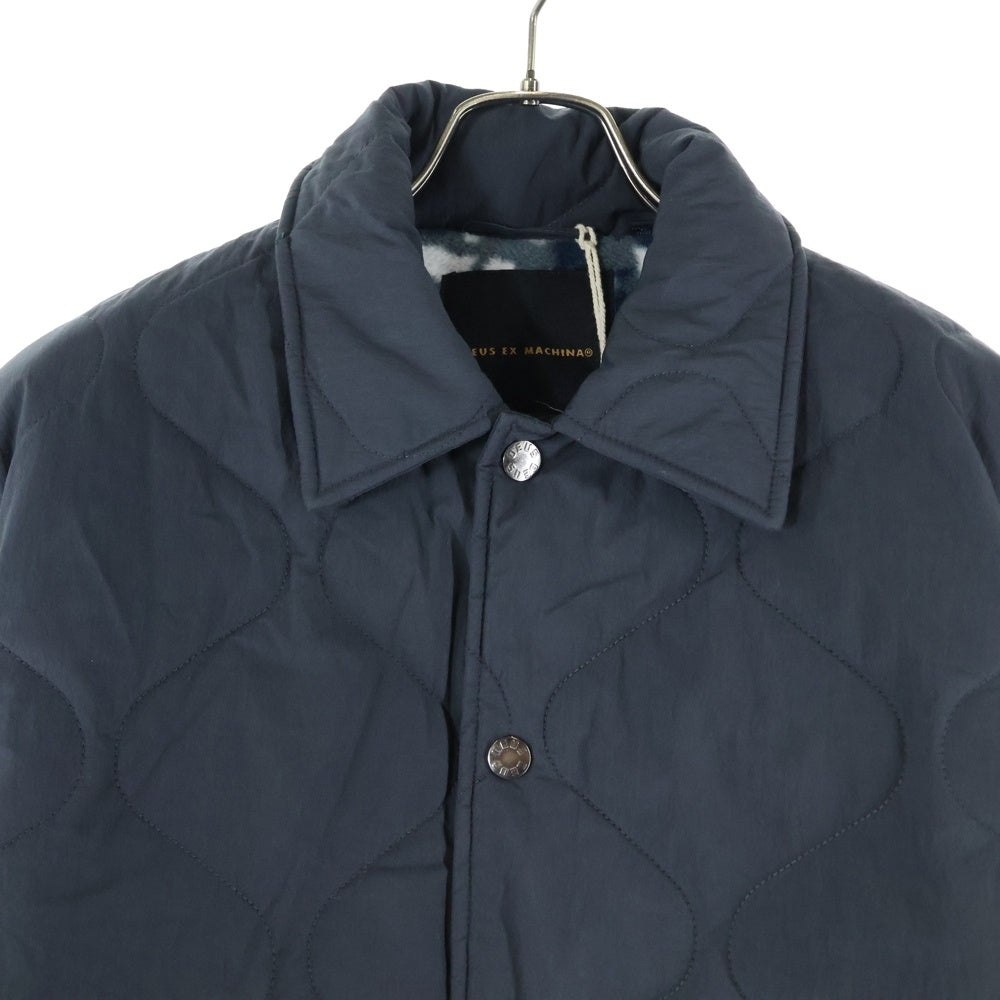 DEUS EX MACHINA(デウスエクスマキナ) FREDDY COACH JACKET 3M 裏地フリース キルティングジャケット ネイビー DMF246606