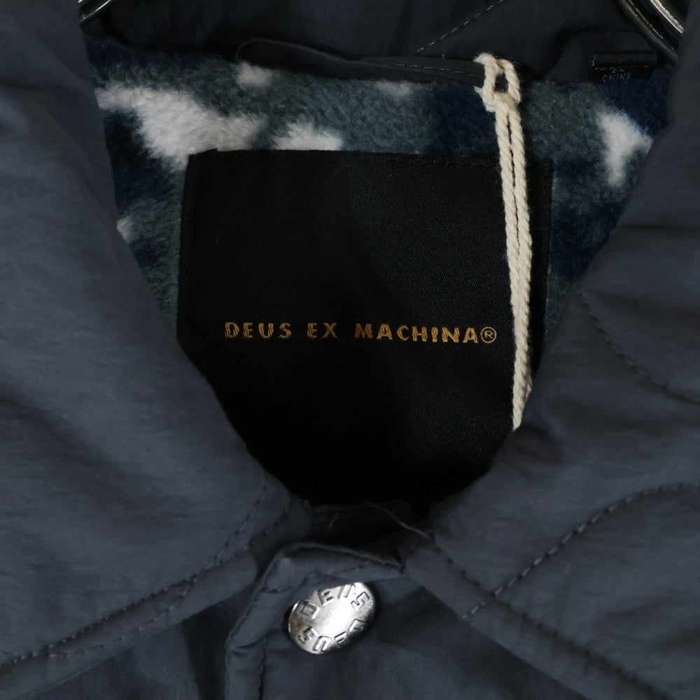 DEUS EX MACHINA(デウスエクスマキナ) FREDDY COACH JACKET 3M 裏地フリース キルティングジャケット ネイビー DMF246606