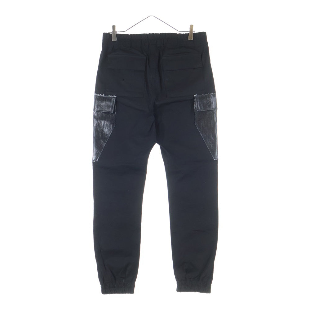 Rick Owens(リックオウエンス) 19AW Larry Cargo Joggers ラリーカーゴ ドローストリングジョガーパンツ ブラック RR19F4304-TEL9