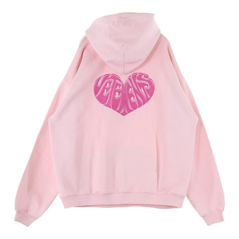 VETEMENTS(ヴェトモン) Dolphin Heart Print Hoodie ドルフィン ハートプリント プルオーバースウェットパーカー フーディー ピンク UA52TR790P