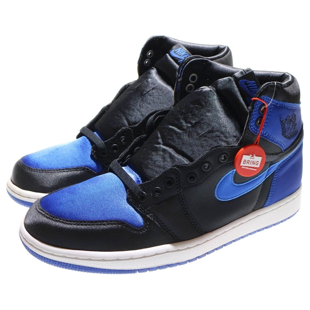 NIKE(ナイキ) AIR JORDAN1 HIGH OG EP エアジョーダン1 サテン ハイカットスニーカー ブルー US10/28cm 921193-007