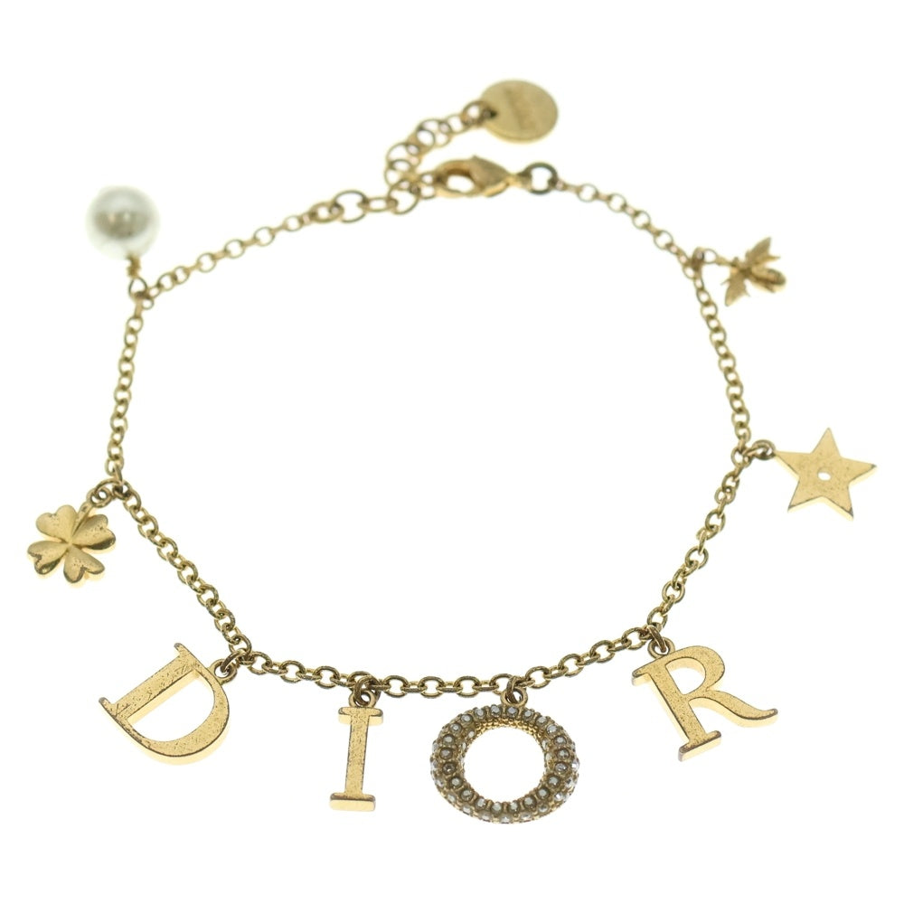 DIOR(ディオール) ディオレボリューション ラインストーン装飾 ブレスレット ゴールド
