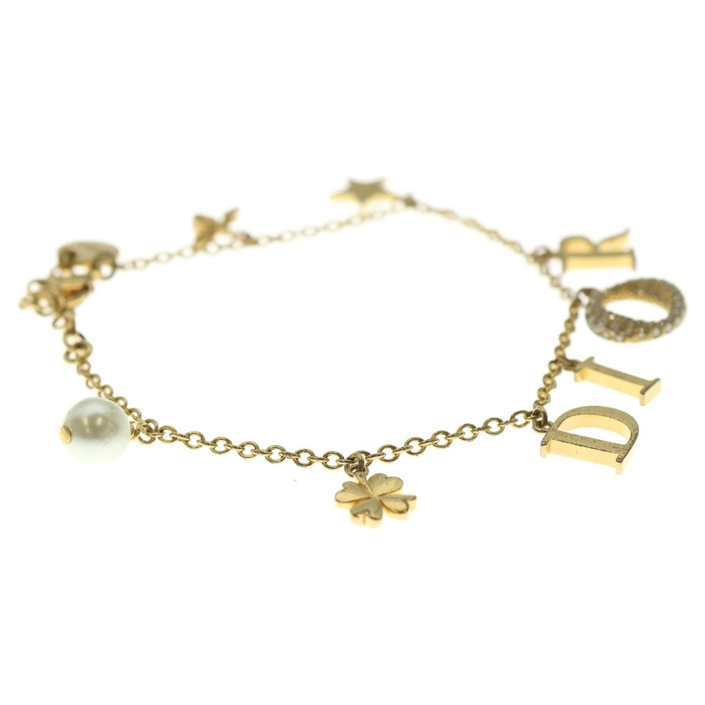 DIOR(ディオール) ディオレボリューション ラインストーン装飾 ブレスレット ゴールド