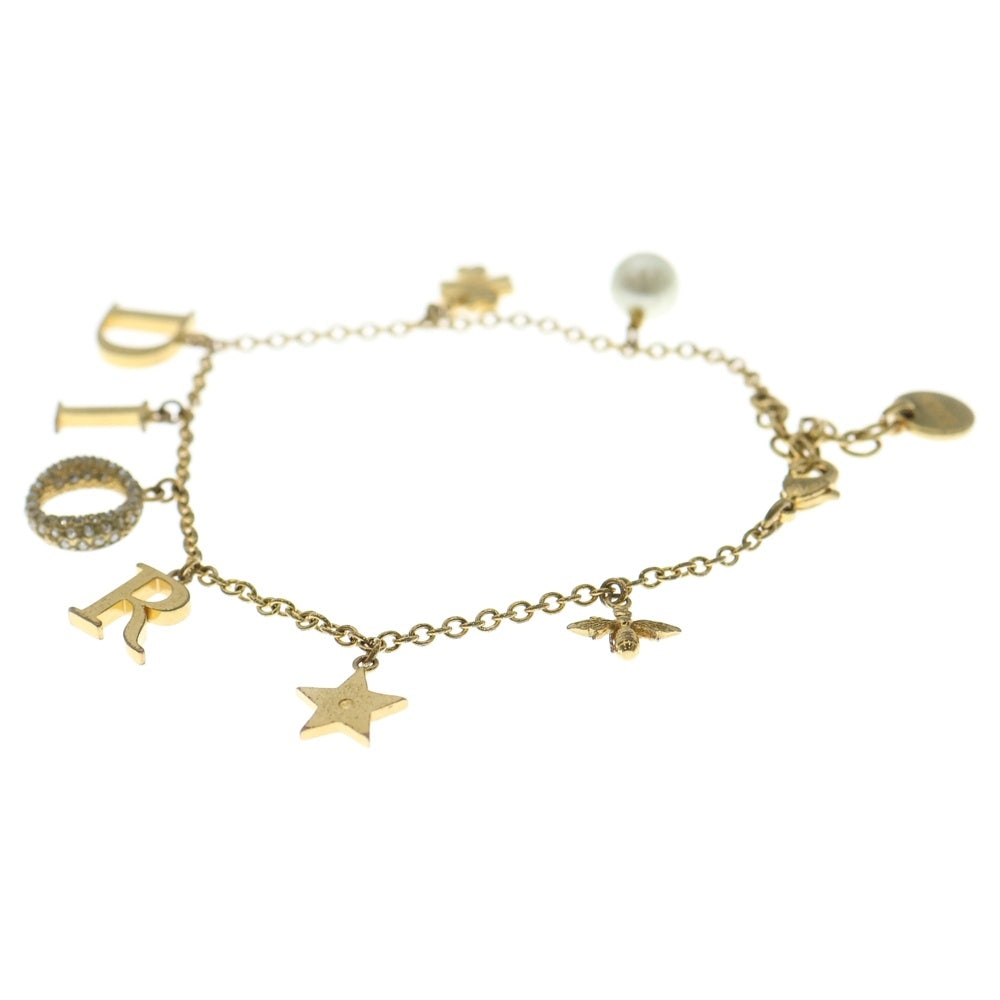 DIOR(ディオール) ディオレボリューション ラインストーン装飾 ブレスレット ゴールド