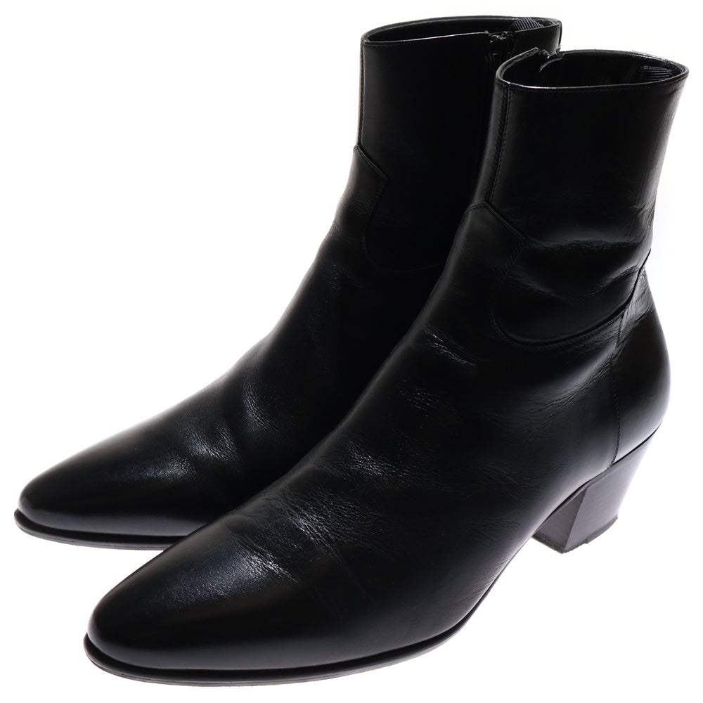 Celine セリーヌ ナイロン パイソン レザー サイドジップ ブーツ ヒール Celine セリーヌ ナイロン パイソン レザー サイドジップ ブーツ ヒール