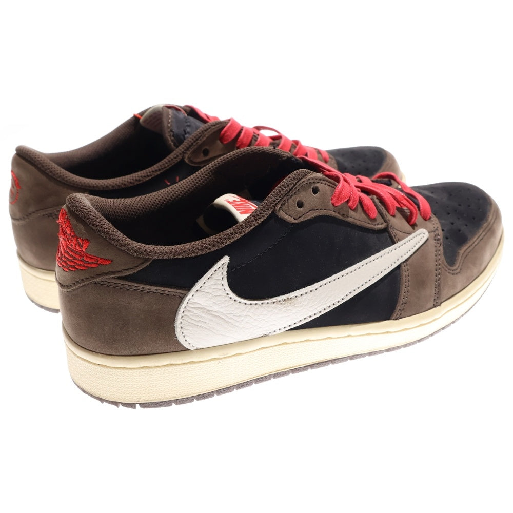 NIKE(ナイキ) ×TRAVIS SCOTT AIR JORDAN 1 LOW OG SP-T CQ4277-001 トラヴィススコット エアジョーダン1 ローカットスニーカー ブラウン US9.5/27.5cm