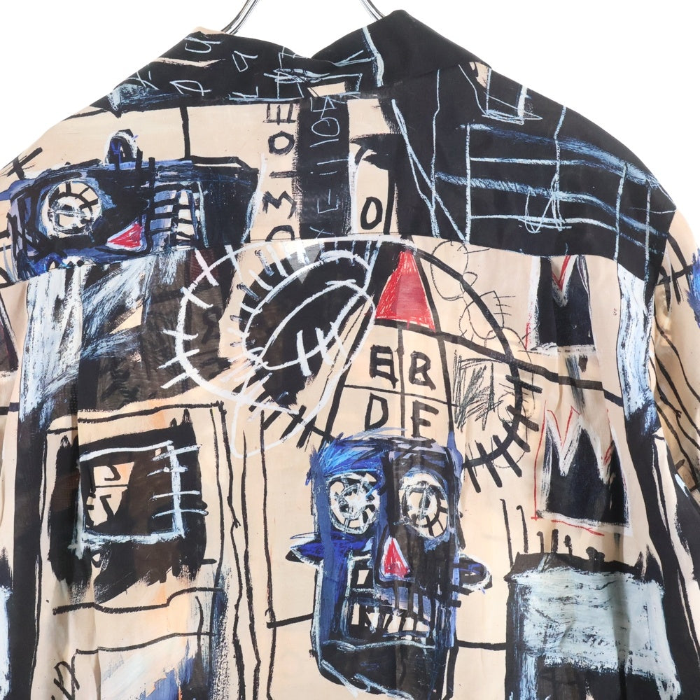 WACKO MARIA(ワコマリア) 22SS ×JEAN-MICHEL BASQUIAT HAWAIIAN SHIRT ジャン ミシェル バスキア 総柄 開襟 ハワイアンシャツ 半袖シャツ マルチ