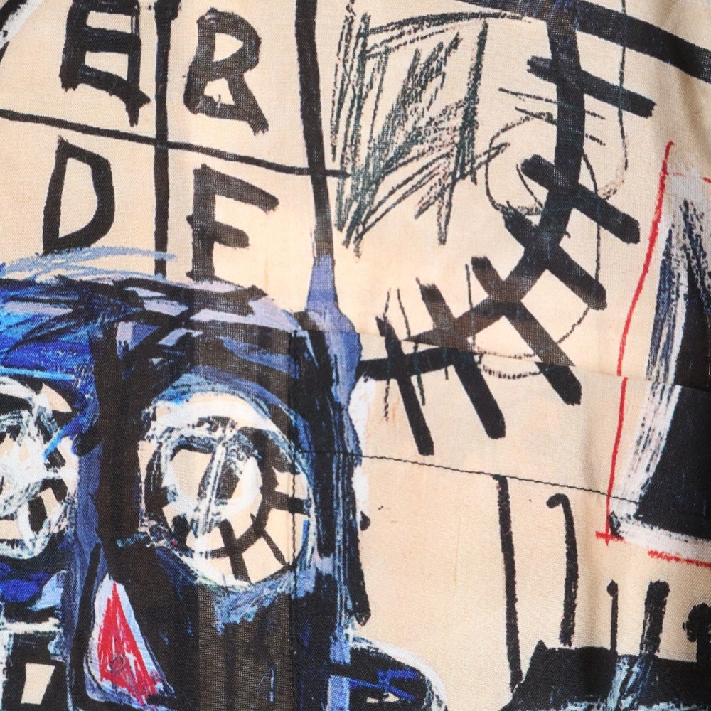 WACKO MARIA(ワコマリア) 22SS ×JEAN-MICHEL BASQUIAT HAWAIIAN SHIRT ジャン ミシェル バスキア 総柄 開襟 ハワイアンシャツ 半袖シャツ マルチ